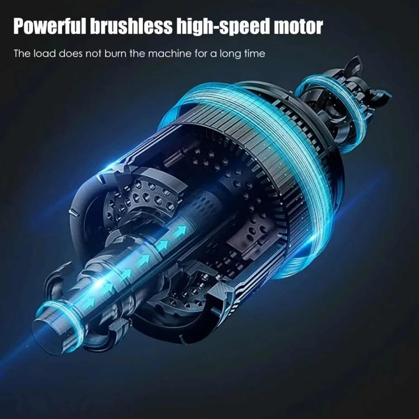 Cordless Grass Trimmer 600W with 8 Blades and 2 Batteries