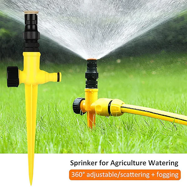 360° Garden Sprinkler with Adjustable Spray Patterns