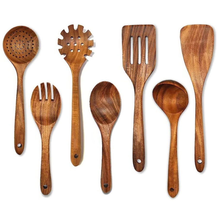 Kitchen Set Made of Natural Teak Wood