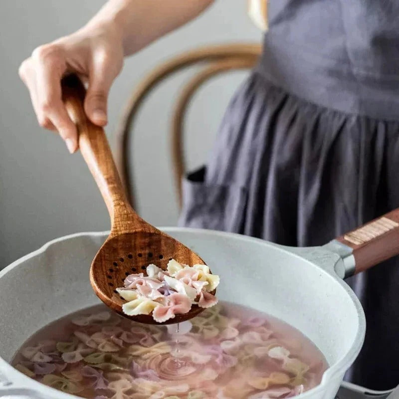 Kitchen Set Made of Natural Teak Wood