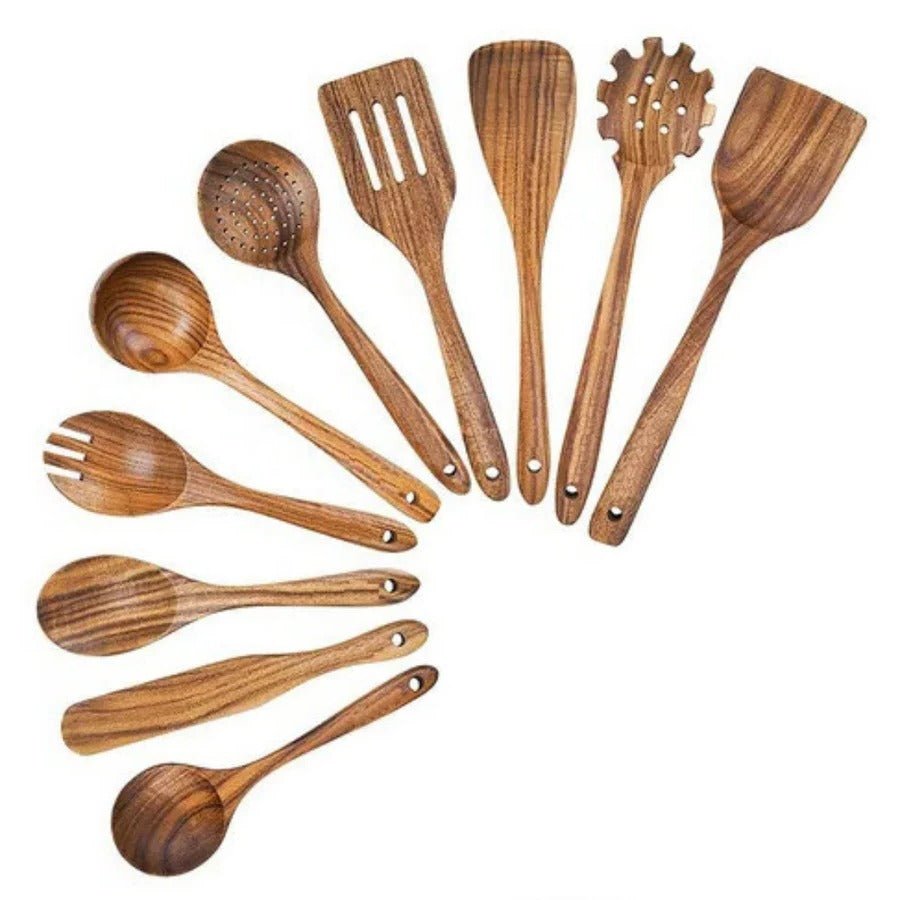 Kitchen Set Made of Natural Teak Wood