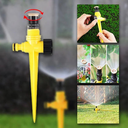 360° Garden Sprinkler with Adjustable Spray Patterns