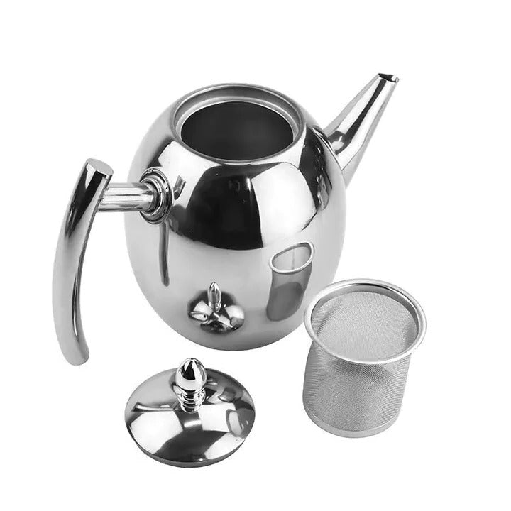 Durable Stainless Steel Teapot Elegant Home Kitchenware