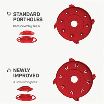 Outdoor Hummingbird Feeder with Perch and Hanger