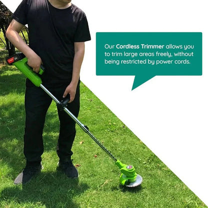Lawn Trimmer with Cordless Operation