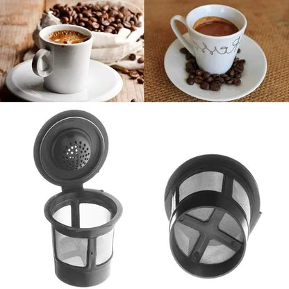 Stainless Steel Reusable Coffee Capsules, 3-Pack with Spoon