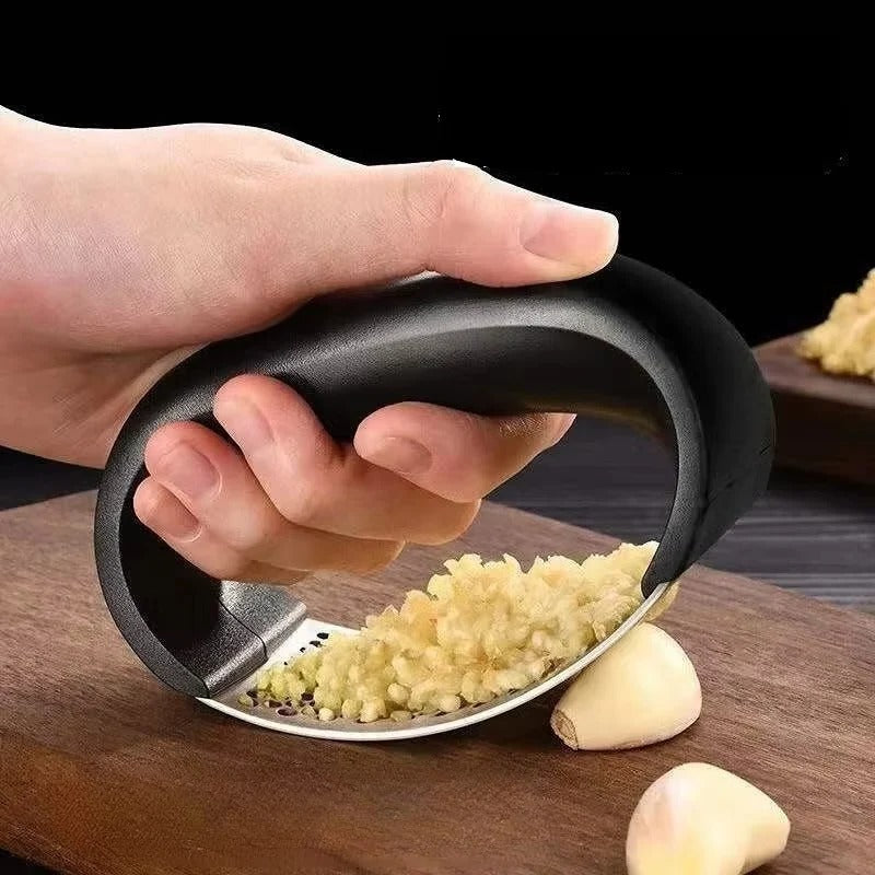 Manual Garlic Press Crusher, Black