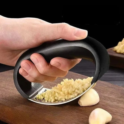 Manual Garlic Press Crusher, Black