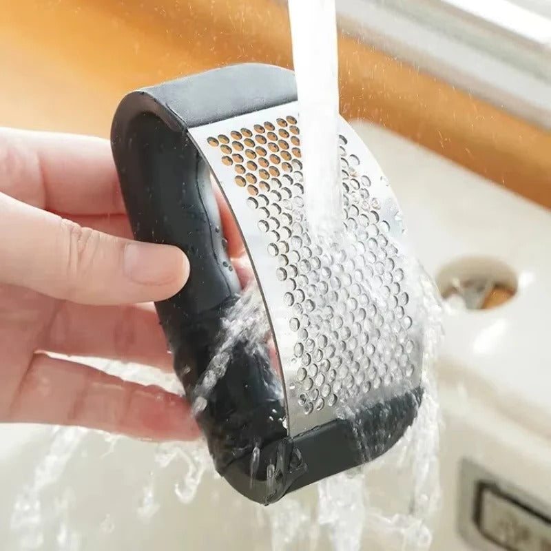 Manual Garlic Press Crusher, Black